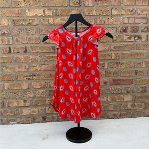 Dot Dot Smile Red and Blue Kids Casual Dress